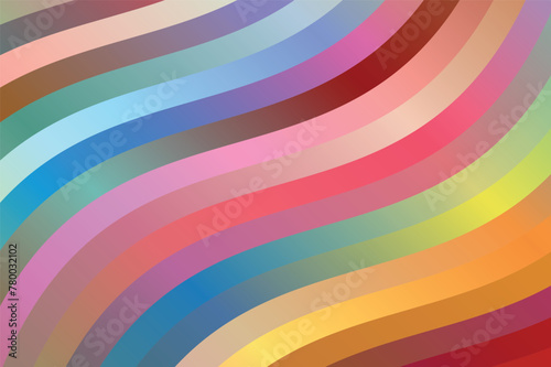 Multicolor striped abstract background. Vector illustration.