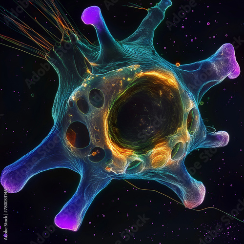 picture of cancer cell by microscope