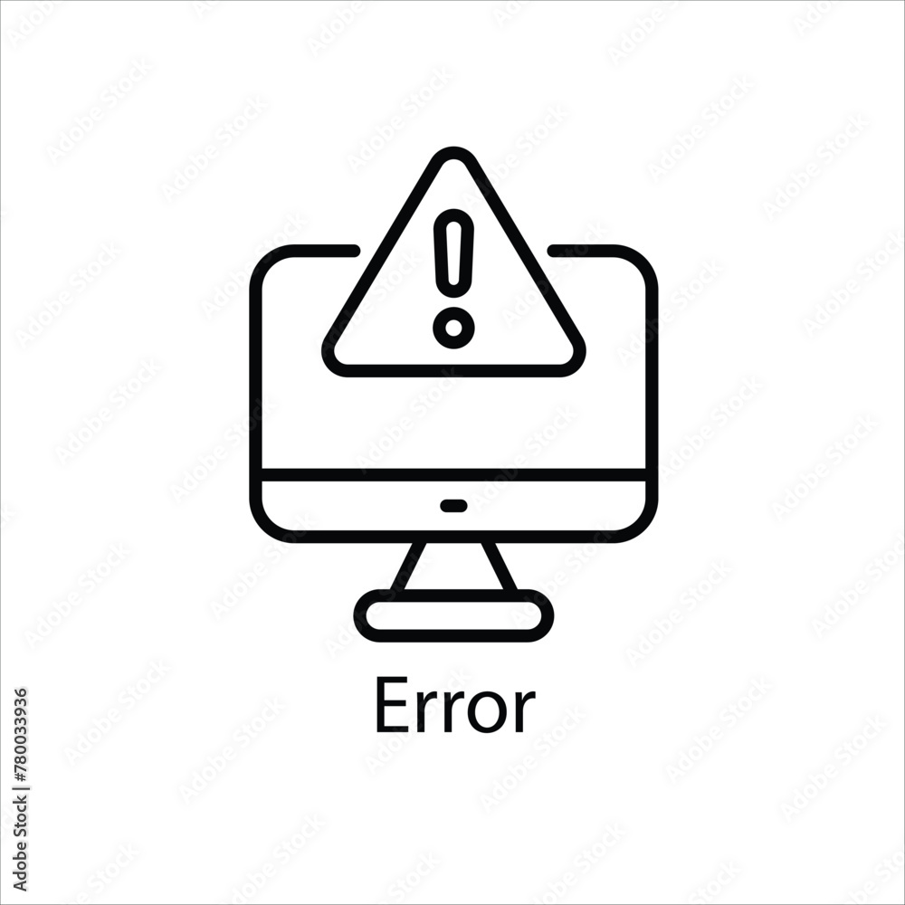 Error Icon Symbol vector graphics. Error Icon Symbol vector graphics.