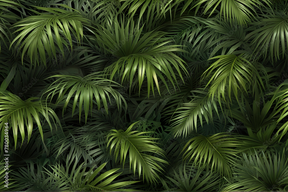 Palm leafy green freshness.