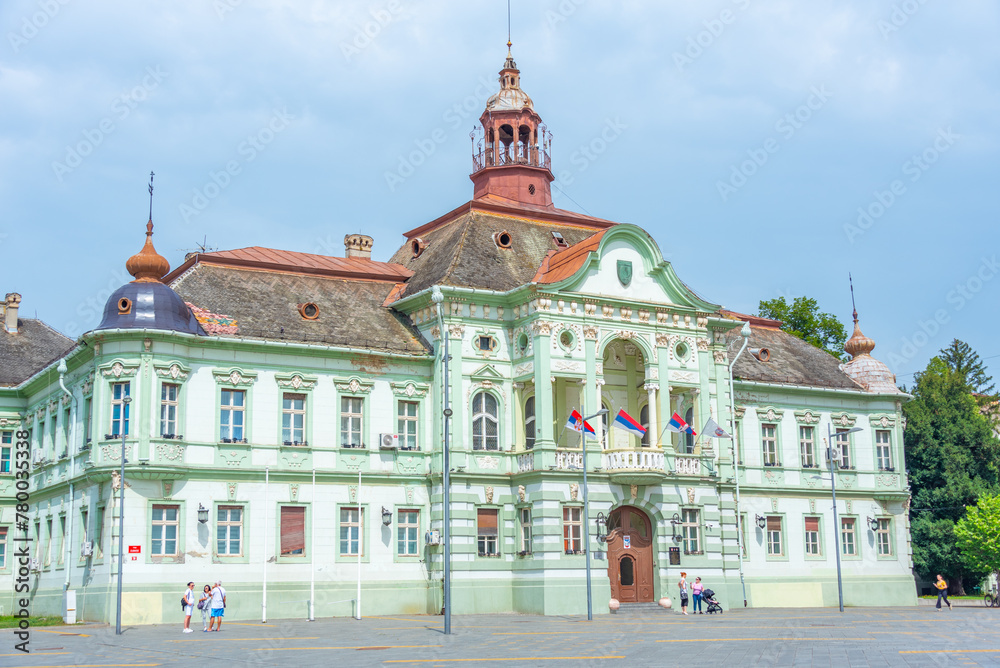 Fototapeta premium Town hall in Serbian town Zrenjanin