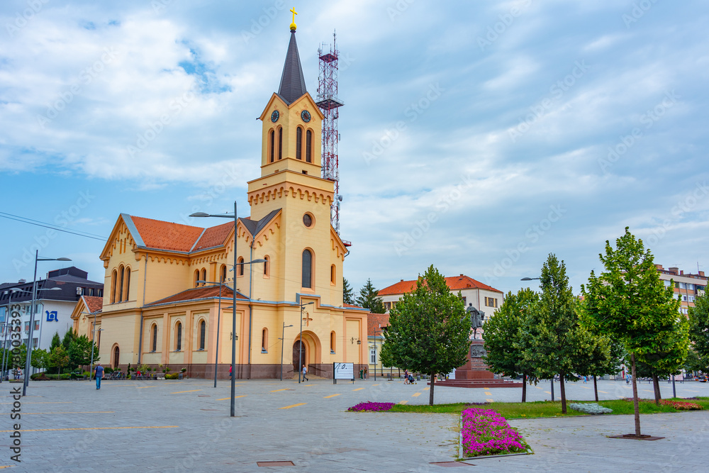 Naklejka premium Cathedral of Ivan Nepomuk in Serbian town Zrenjanin