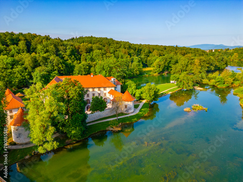 Otocec castle near Novo Mesto in Slovenia photo