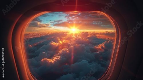 Airborne Sunset  Spectacular Cloud Views