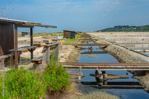 Foto View of the Secovje Saltpans Nature Park in Slovenia