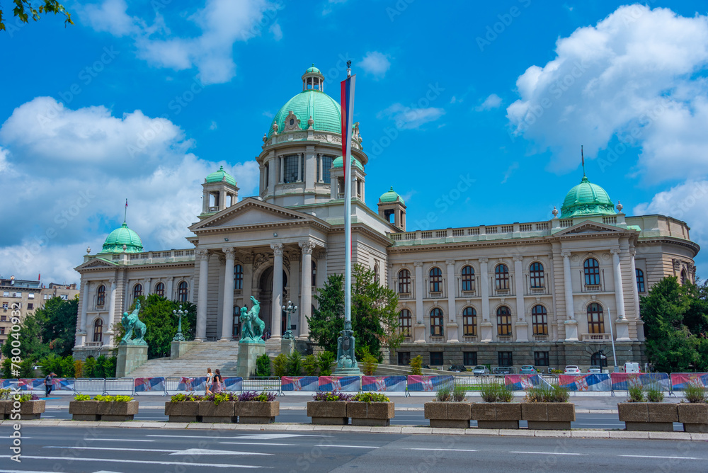 Fototapeta premium House of the National Assembly of the Republic of Serbia in Belg