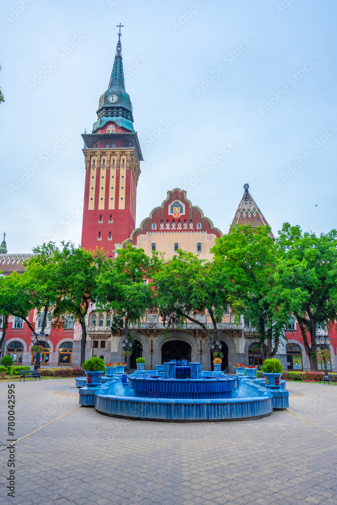 Art nouveau town hall in Serbian town Subotica