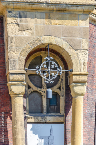 detail of the facade of the cathedral, Essen, Germany 