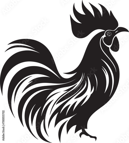 Wallpaper Mural Poultry Pack: Iconic Roster Chicken Graphics Plume Parade: Roster Chicken Vector Emblem Torontodigital.ca