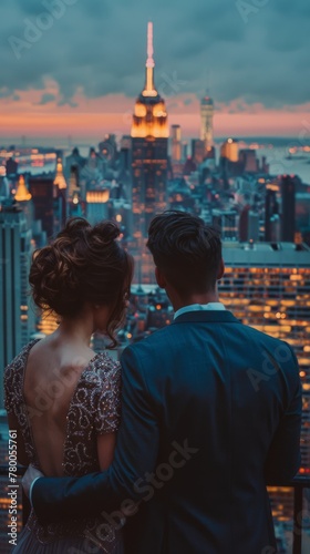 Man and Woman Standing by Water