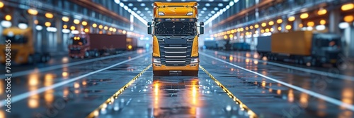 Next-gen trucking: digital logistics transforming supply chains. photo