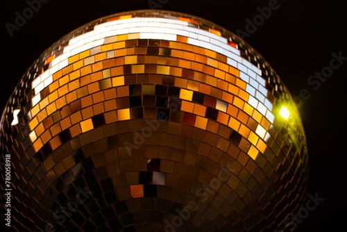 Closeup of discoball on black background © Ruslan