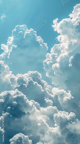 Sun Shining Through Clouds in the Sky