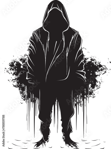 Streetwise Skele: Urban Hoodie Skeleton Emblem SkeleThreads: Hooded Skeleton Graphic