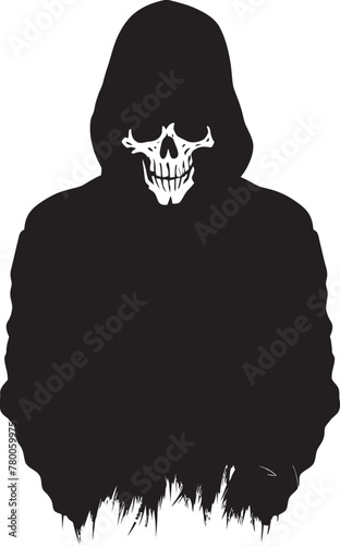 SkeleStreet: Hoodie-Wearing Skeleton Vector Design Streetwise Skele: Stylish Hoodie Skeleton Emblem