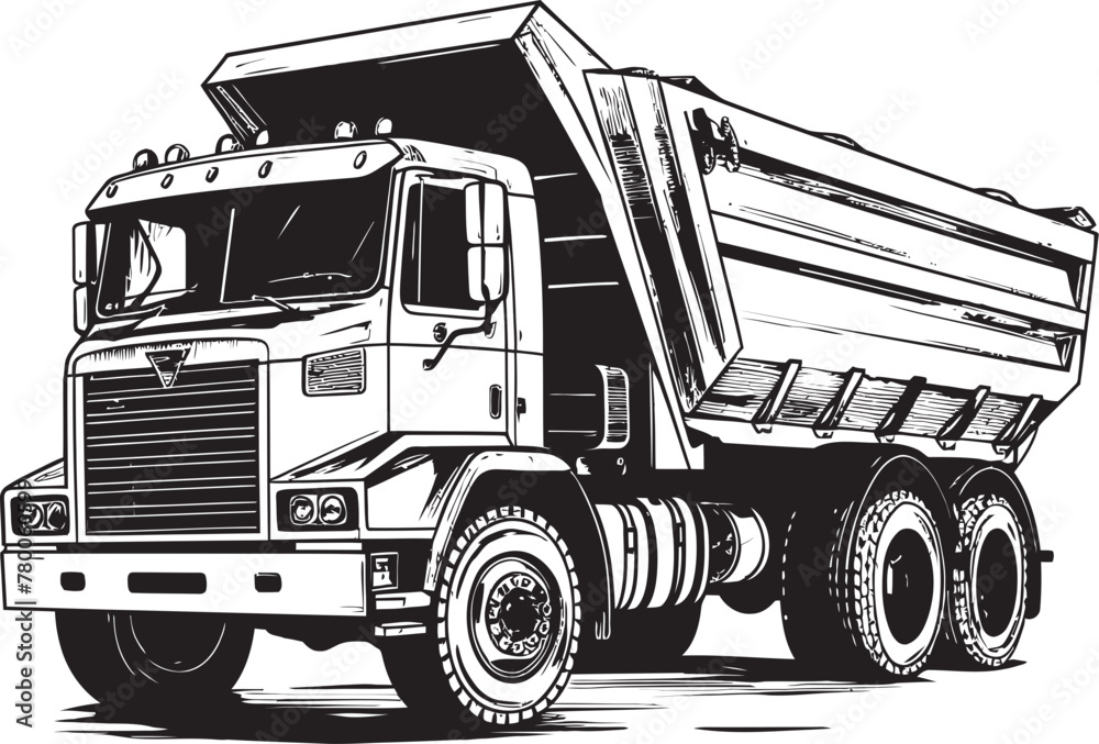 Truck Sketch: Sketch Icon Graphics of Dump Truck Sketchy Transport: Dump Truck Vector Logo Design Truck Sketch: Sketch Icon Graphics of Dump Truck Sketchy Transport: Dump Truck Vector Logo Design