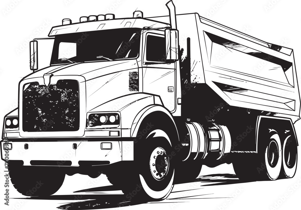 Sketchy Payload: Dump Truck Icon Graphics Dump Truck Sketchbook: Vector Logo Design Sketchy Payload: Dump Truck Icon Graphics Dump Truck Sketchbook: Vector Logo Design