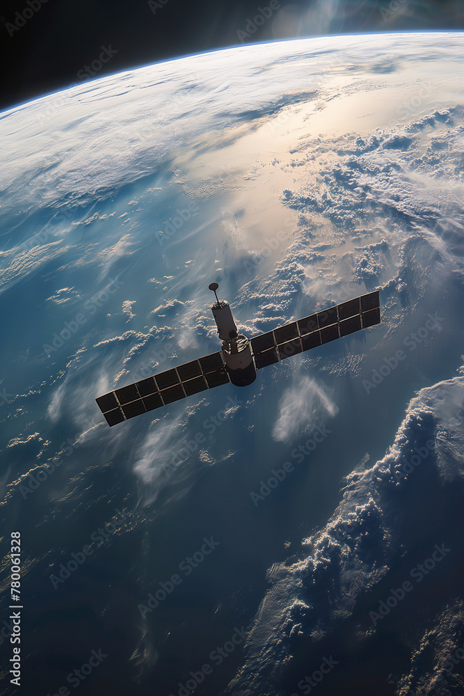 an artificial satellite passes by the earth an artificial satellite passes by the earth