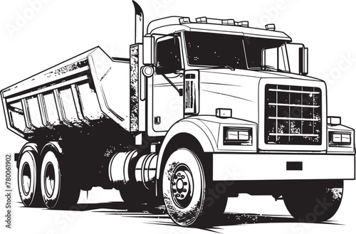 DumpMasterpiece: Vector Dump Truck Sketch SketchHaulage: Sketch Icon of Dump Truck Design