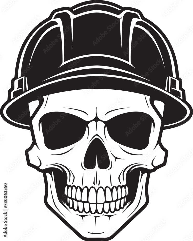 Skull Constructor: Iconic Skull in Construction Helmet Graphics Hard Hat Sentinel: Vector Logo Design for Construction Professionals Skull Constructor: Iconic Skull in Construction Helmet Graphics Hard Hat Sentinel: Vector Logo Design for Construction Professionals