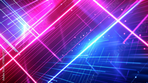 Neon laser light show background