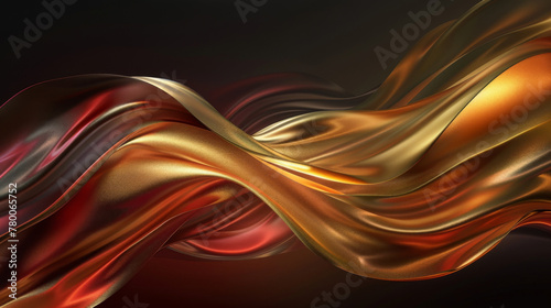 Luxurious satin waves abstract background