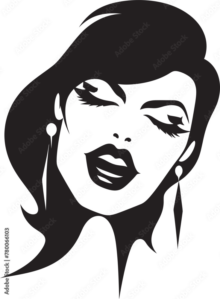 Mysterious Muse: Woman Vampire Face Emblem Graphics Temptress Twilight: Vector Logo of Femme Vampire's Visage Mysterious Muse: Woman Vampire Face Emblem Graphics Temptress Twilight: Vector Logo of Femme Vampire's Visage