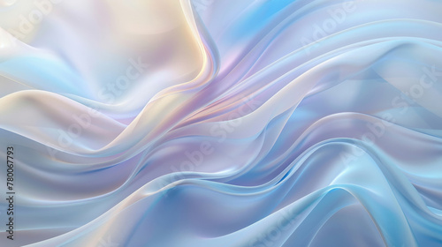 Elegant abstract background with smooth silk waves in pastel tones