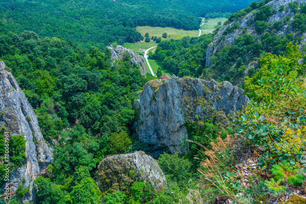 Fototapeta premium Natural landscape of Vratna gates in Serbia