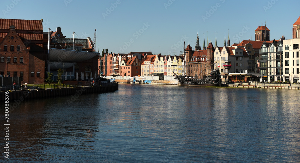 Poland, Gdansk, 10 August 2023. View of the main street of the city.
