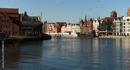 Poland, Gdansk, 10 August 2023. View of the main street of the city.