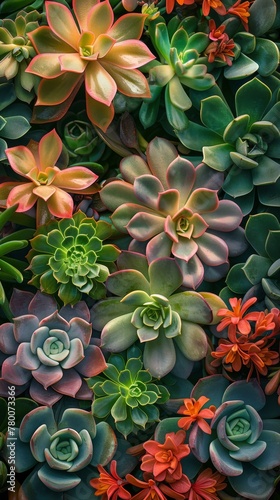 Cluster of Flowers Adorning a Wall