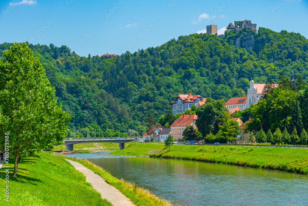 Φωτογραφία Riverside of Savinja in Slovenian town Celje