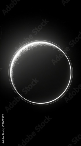 Circle of Light in Black and White