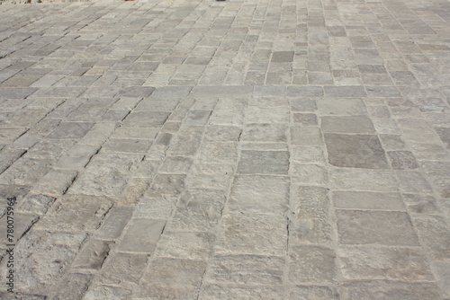 stone block paving photo