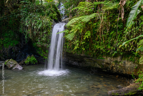Beautiful waterfall in Puerto Rico