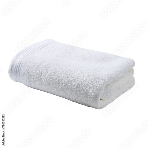 White towel isolated on transparent background