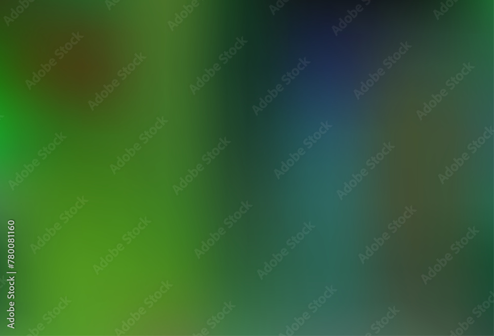 Fototapeta premium Light Green vector blurred and colored template.