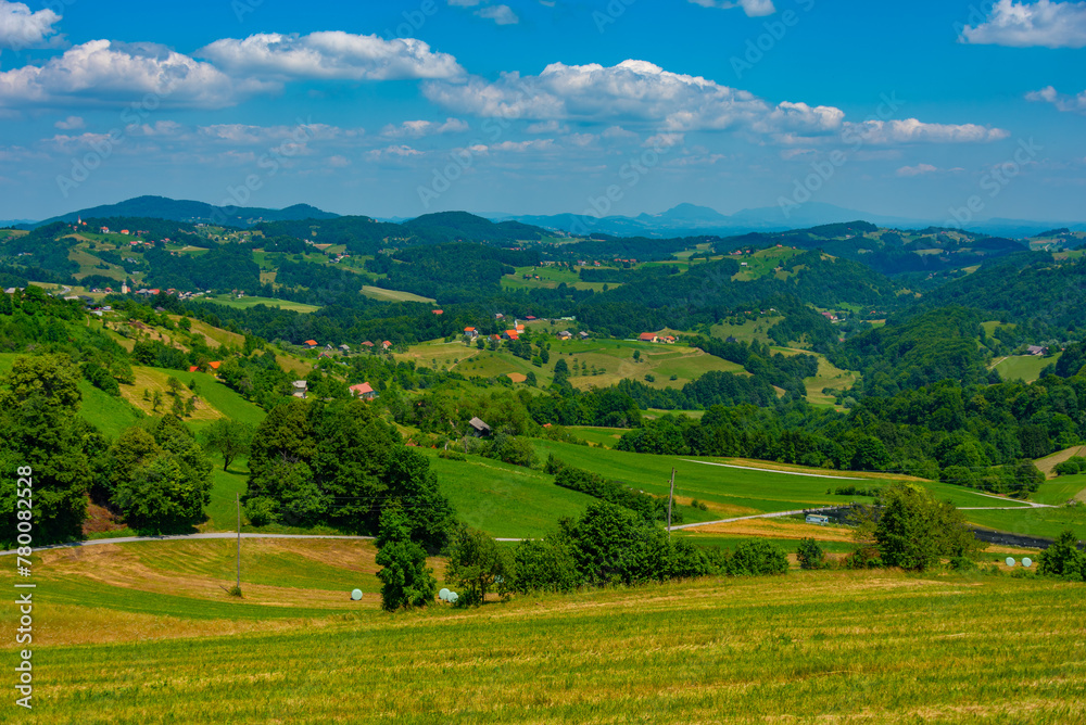 Slovenian countryside during a sunny day Slovenian countryside during a sunny day