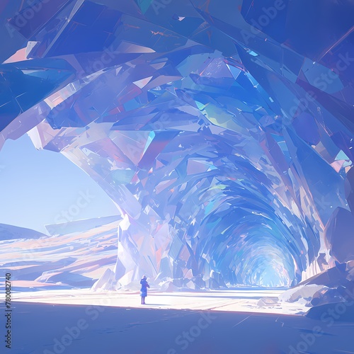 An Artistic Journey into the Frozen Heart of a Vast Glacier Gallery, Carved from Pure Ice and Light