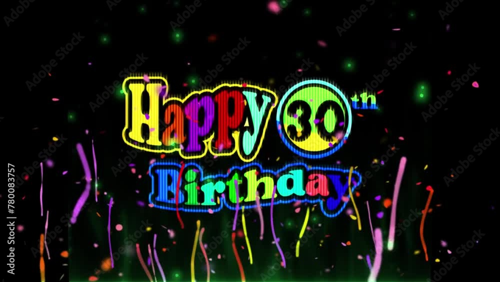 30th Birthday Celebration, Company Party invitation, Fireworks Mixer color Logo Videos 30th Birthday Celebration, Company Party invitation, Fireworks Mixer color Logo Videos