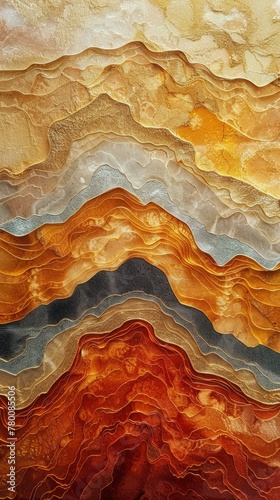 Close Up of a Colorful Painting