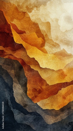 Close Up of a Colorful Painting