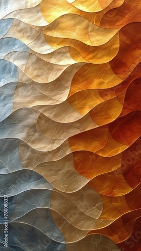 Close Up of a Colorful Painting