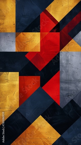 Vibrant Abstract Painting With Various Colors and Shapes