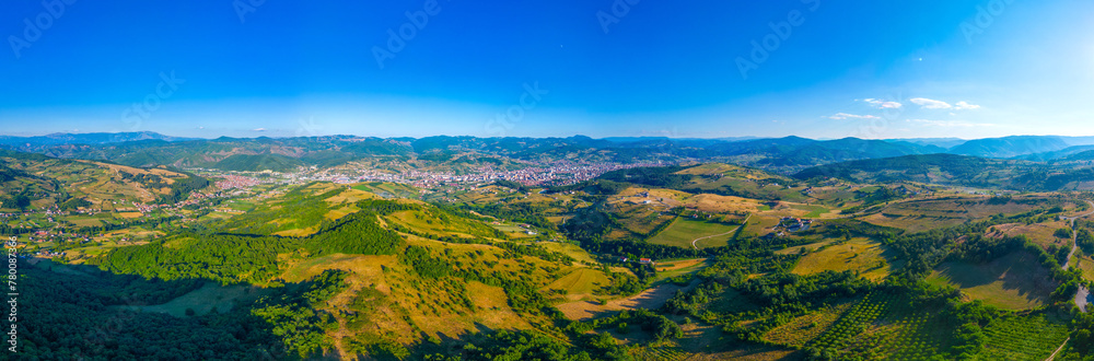 Obraz premium Serbian countryside during a summer day