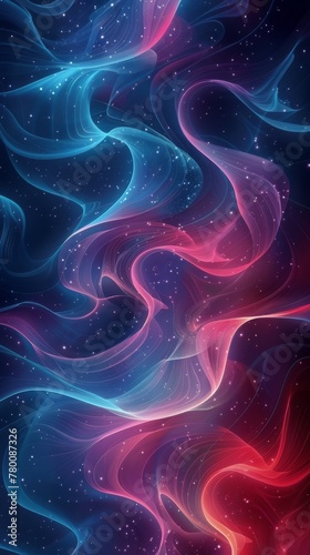 Blue and Pink Swirls Background
