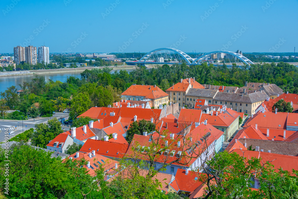 Aerial view of Petrovaradin in Serbia