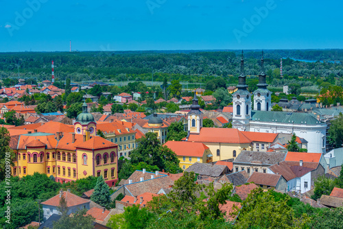 Panorama view of Serbian town Sremski Karlovci photo