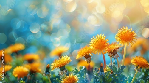 Sunlit Wildflower Field